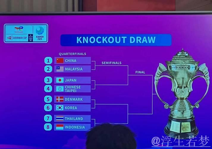 苏迪曼杯八强揭晓 中国队迎战马来西亚